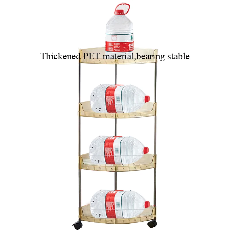 IMAXX Strong 4 tier Plastic Rack On Wheel Standing  For kitchen  living Room bathroom As TV shopping online