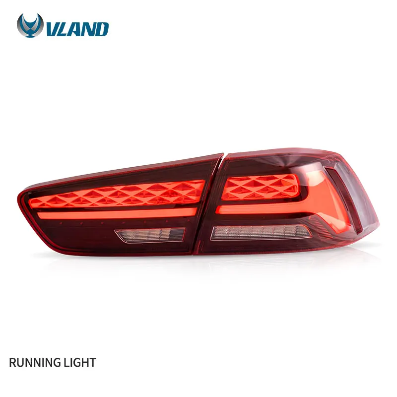 VLAND Manufacturer LED Taillights With Sequential Car Tail Lights Assembly 2008-2020 Rear Lamp For Mitsubishi Lancer EVO X