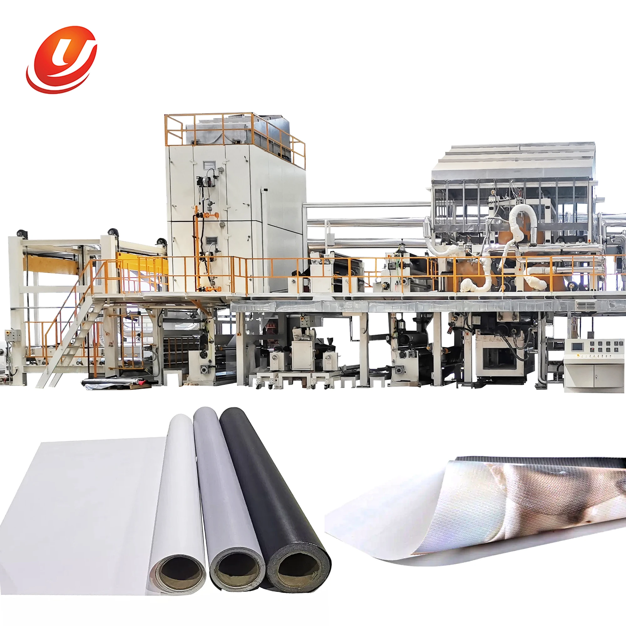 Youneng YP005 2500 Production Lines PVC laminated backlit banner machine For Customization