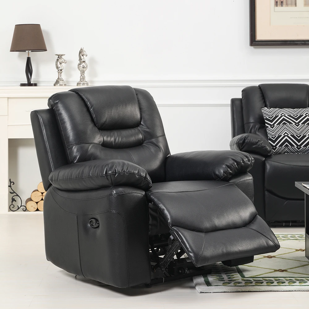 
modern electric leather recliner sofa set 