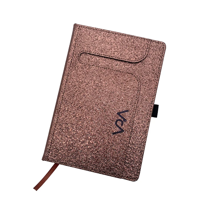 Wholesale A5 PU Leather Notebook Colorful Glitter Journal Hardcover Creative Office School Diary