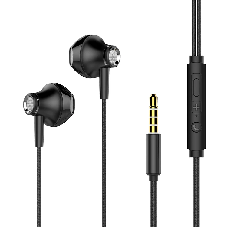 Wired 3.5mm Earphones Music Headphones Microphones Stereo Headset For Mobile Phones