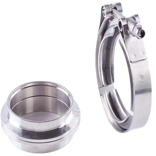 5.0inch 304SS V bolt clamp types exhaust pipe kit for car