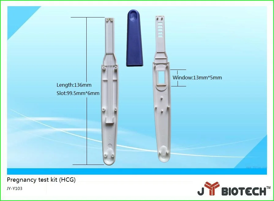 HCG pregnancy test kits plastic cassette