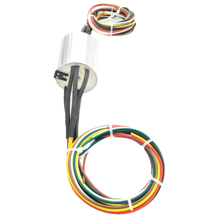  12 мм сквозное отверстие 6 проводов 25A панорамирование наклон мотор камера базовое скользящее кольцо