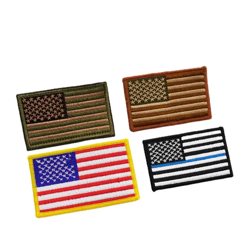 wholesale low price high quality american flag patch country flag velcroes patches mini