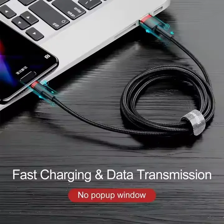 Premium Nylon Braid And Aluminum Alloy Shell Type C Cable Fast Charging Type C Charging Cable