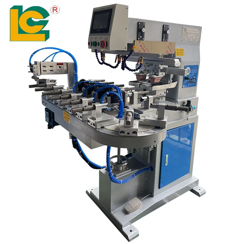 Двухцветная тампографическая печатная машина для губной помады