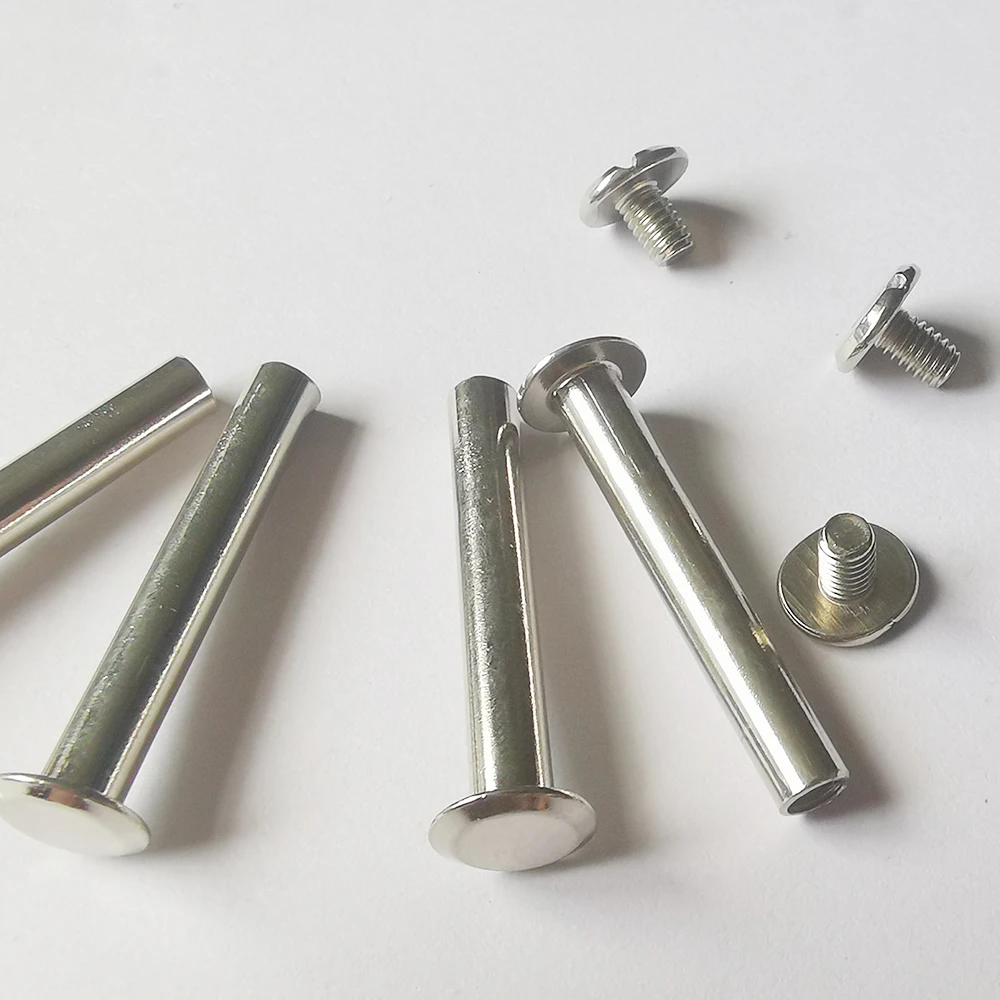 Factory Sale Screw Stud Curved Surface Cambered Solid Brass Fastener Belt Harness Nail Rivets