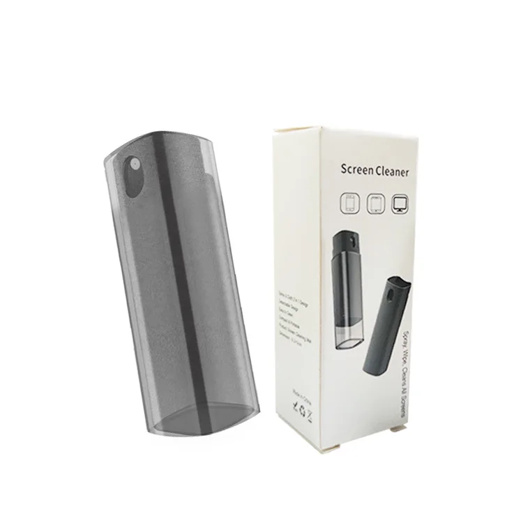 portable newest 2 in 1 phone screen cleaner spray 2 in 1 cleaning phone touch screen mist screen cleaner