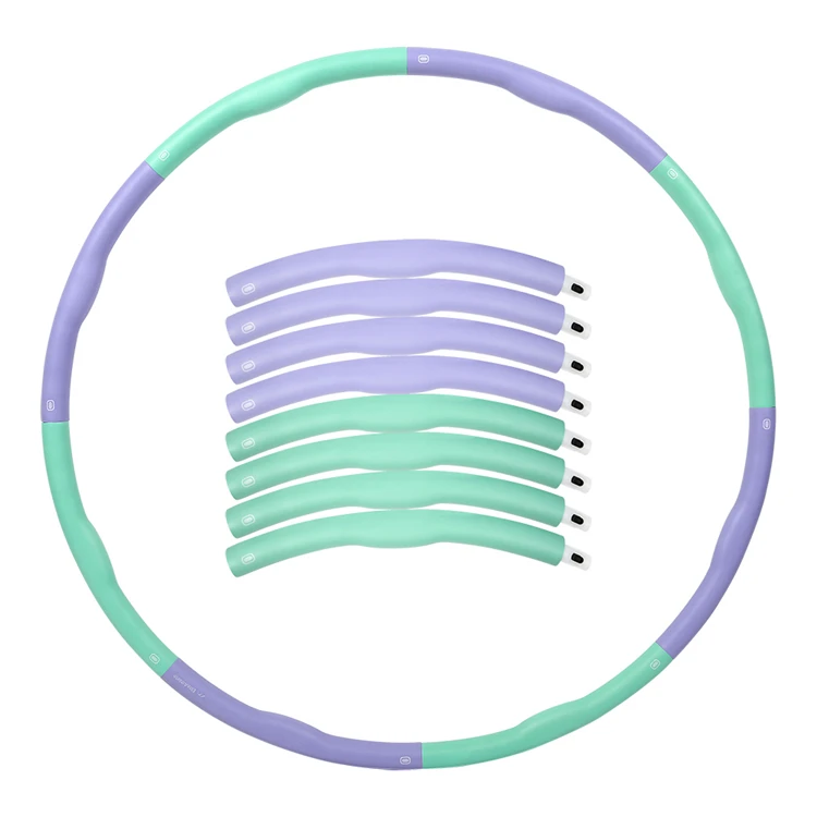 Волнистый Поролоновый Утяжелитель для тренировок, съемный Хуп, обруч для фитнеса, обручи с 8 деталями, соединяющие Хулу обручи, оптовая продажа, цена