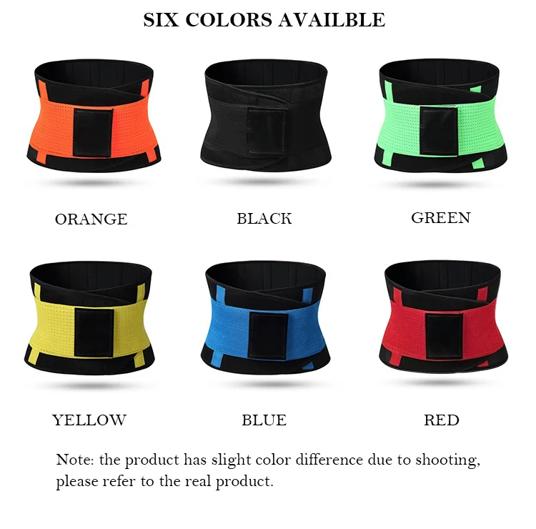 
Wholesale OEM Neoprene Sports Slimming Belt Waist Trainer Fitness Lose Weight Sweat Belt Sauna Waist Trimmer for Men Women 