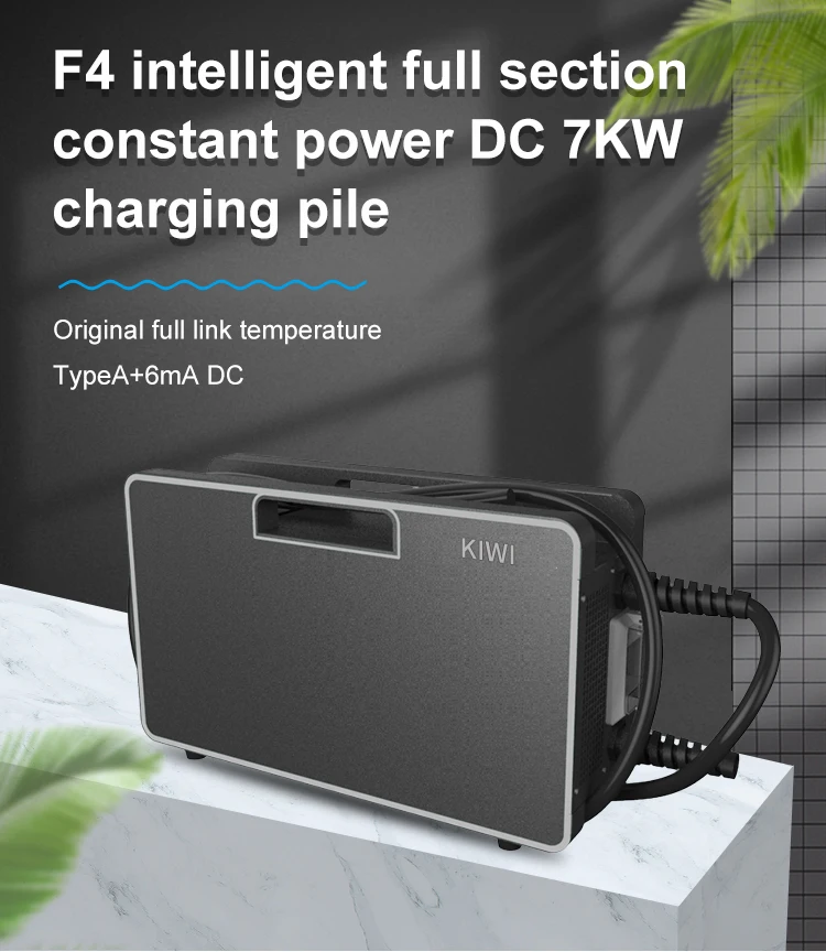 Reverse Connection Protection Dc Lcd Display 7Kw Ev Electric Car Charging Station
