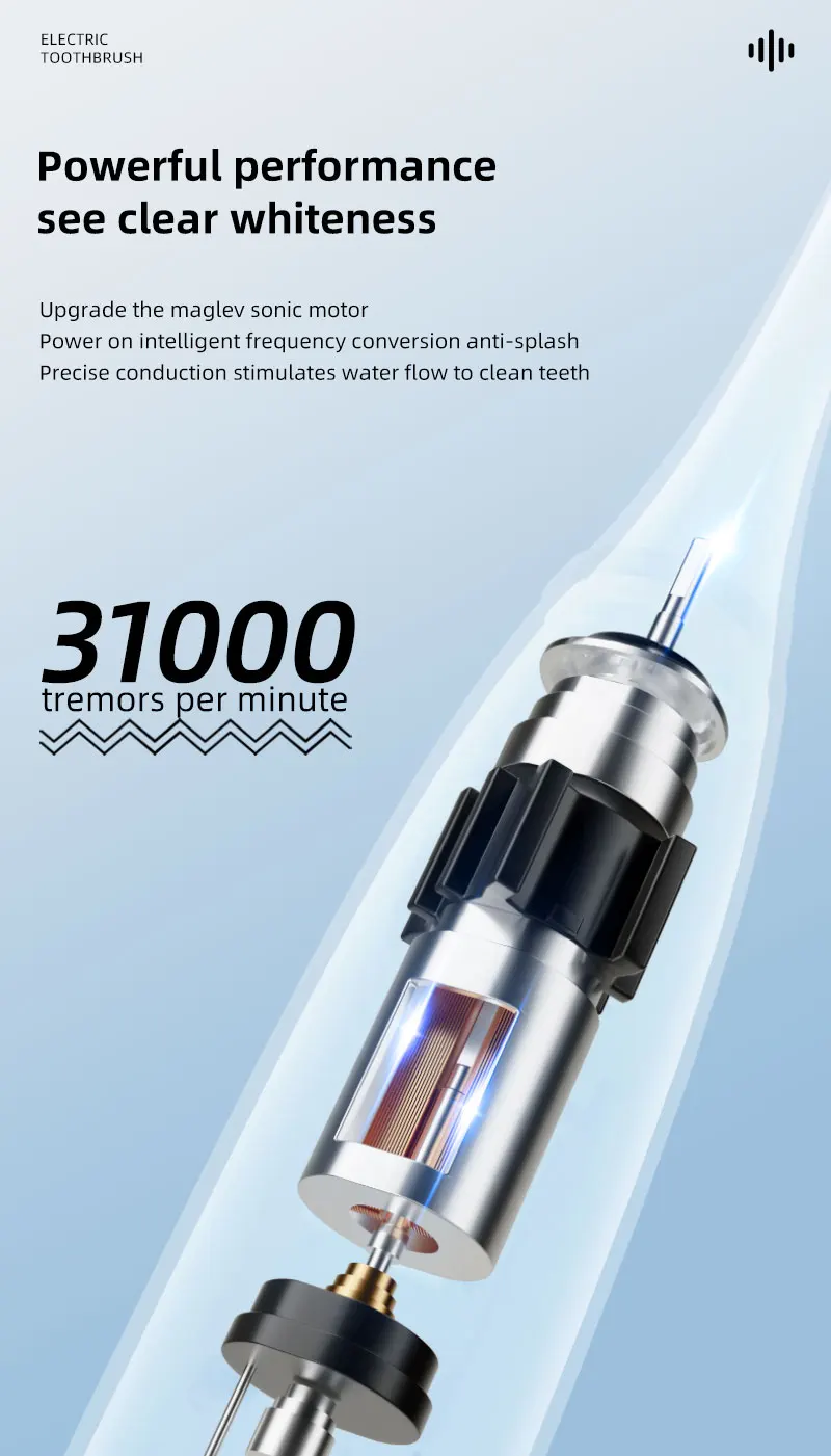 Charcoal Dupont Bristles Sample Free Shipping Electric Chargeable Toothbrush