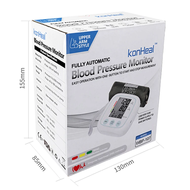 2021 CE Approved Hot Sale Digital Blood Pressure Monitor Arm Watch Medical Devices Equipment