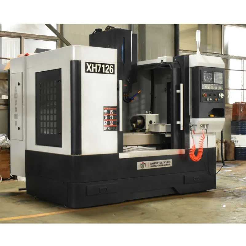  Мини Вертикальный 4 оси cnc фрезерный станок XH7126 небольшой с ЧПУ (числовым программным управлением) для