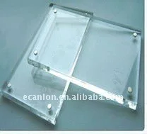 Clear perspex 4x6 frameless picture frames, magnetic clear acrylic picture frame