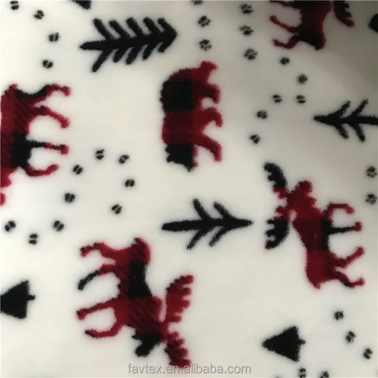 Wholesale 100% Polyester Customized Giraffe/Frog Printed Flannel Fleece Fabric For Nightgown