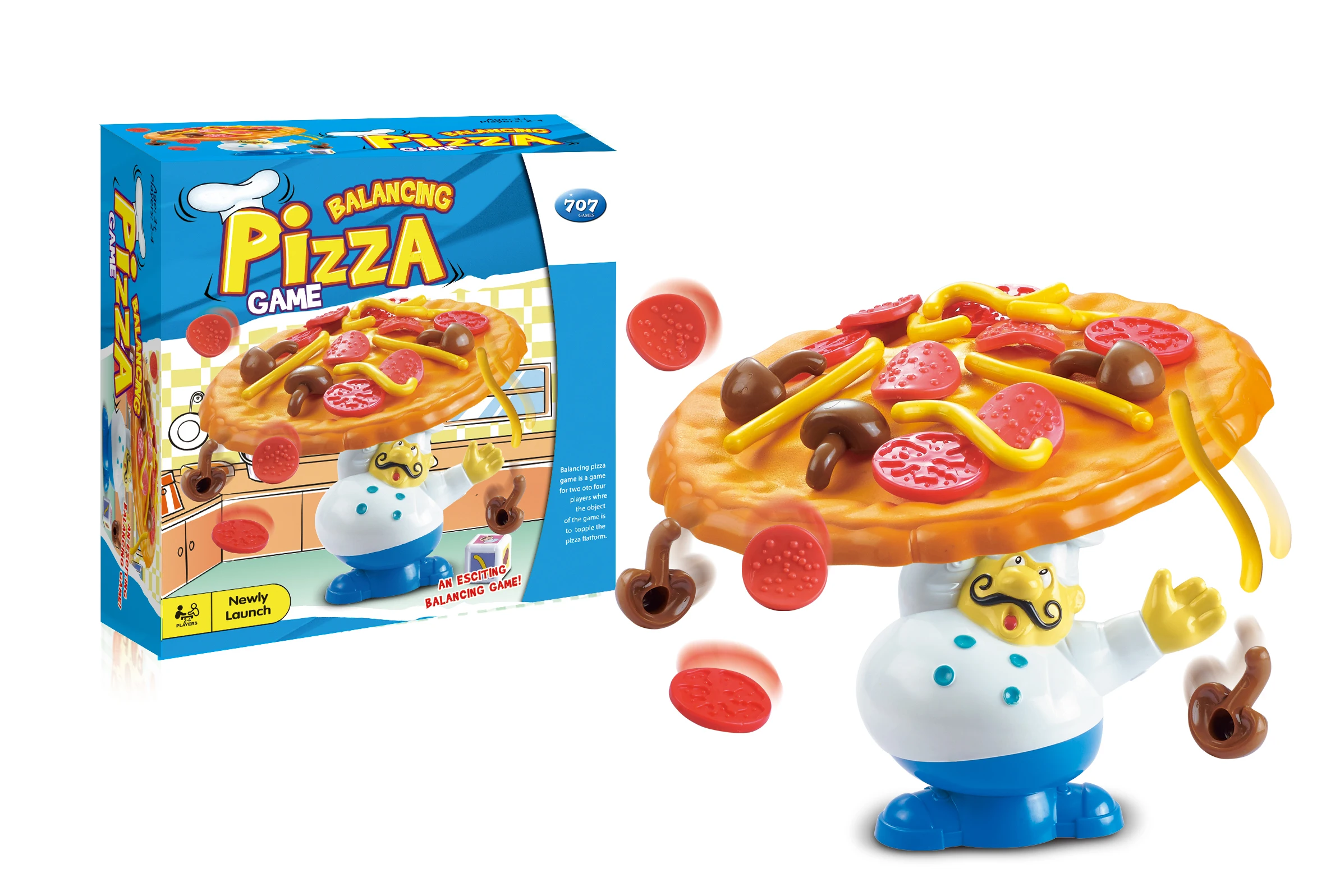 Parent-child Interaction Early Education Kitchen Pizza Toy Balance Pizza Game Toy
