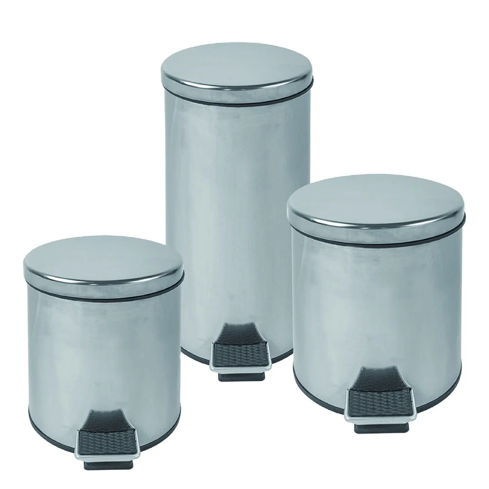 3L wholesale built in tiny trash can high durability plastic pink trash can