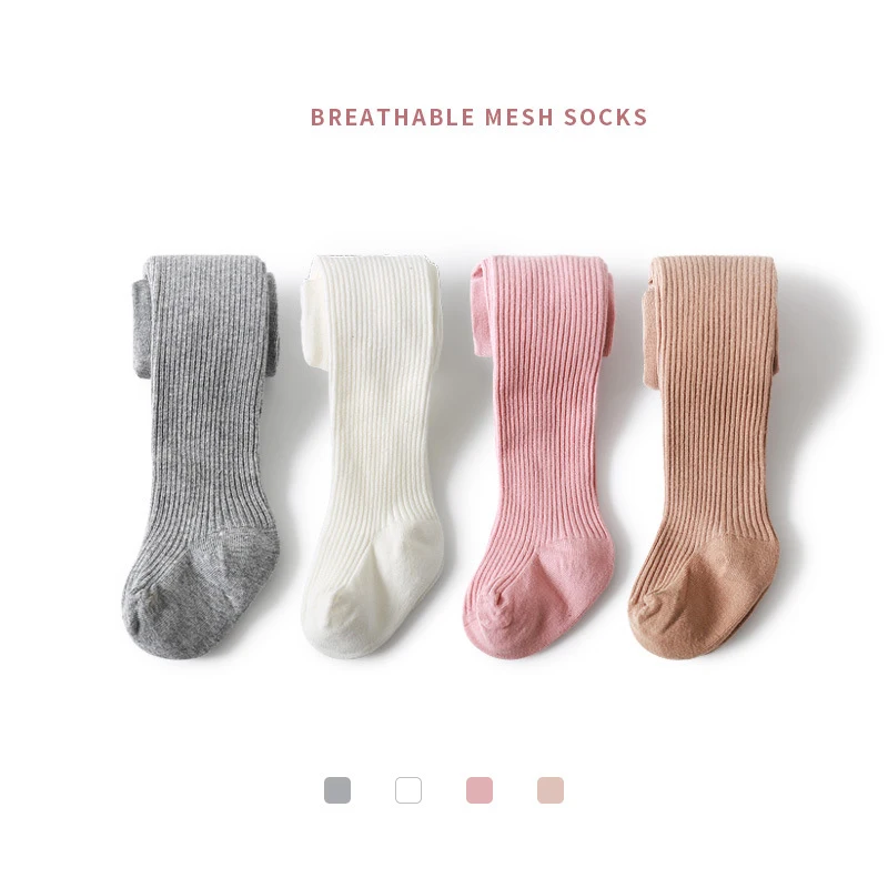 cotton infant toddler baby girls ribbed tights pants leggings colorful stockings children kids pantyhose tights