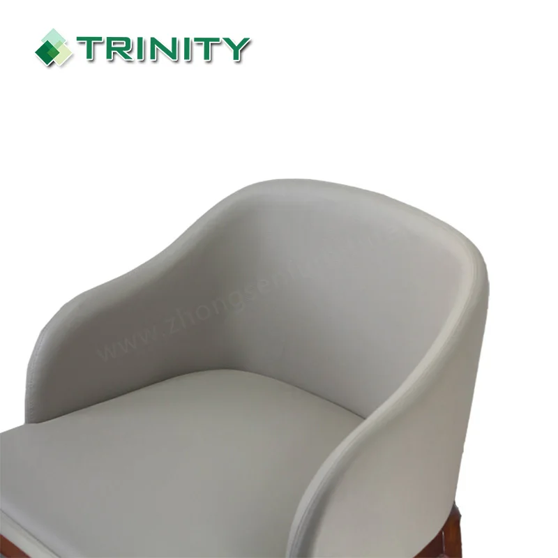 5 Star Modern Nordic Design Upholstered Pu Leather Wood Hotel Dining Room Chairs