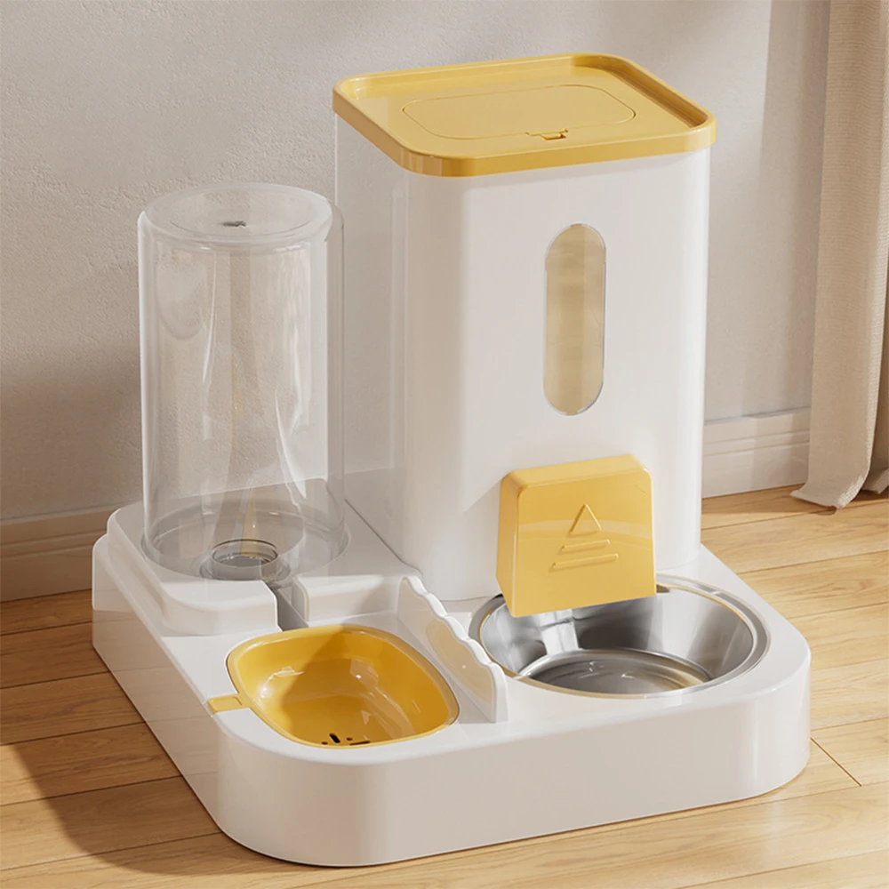 Pet drinking fountain large capacity automatic water feeder water and food integrated cat and dog feeder