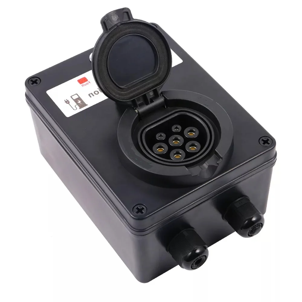 Ev Car Charger with socket 16a 32a 3 Phase 7kw 11kw 22kw Wallbox Fast Electric Charging Station Type 2