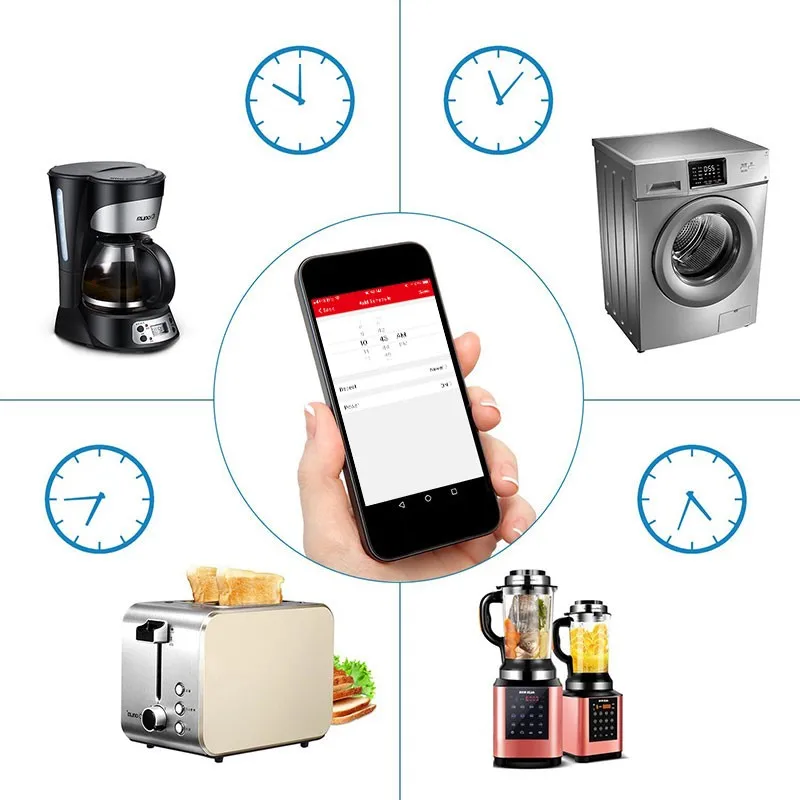 alexa app control google home us standard tuya wifi voice control light Switch smart touch electrical wall light switch