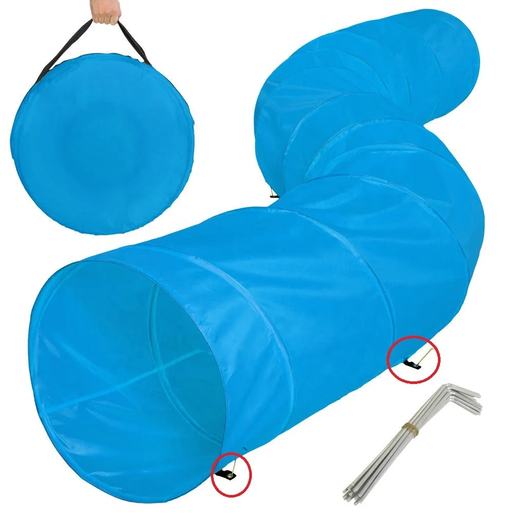 
Dog Agility Training Play Tunnel With Carrying Bag 