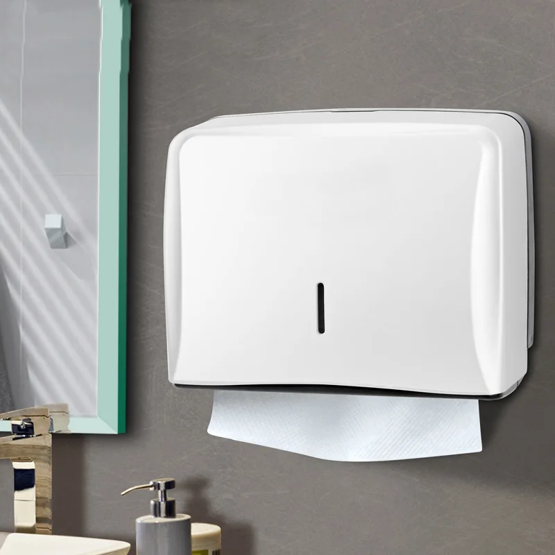 ABS Project customization white modern toilet accessories wall mount plastic toilet tissue box