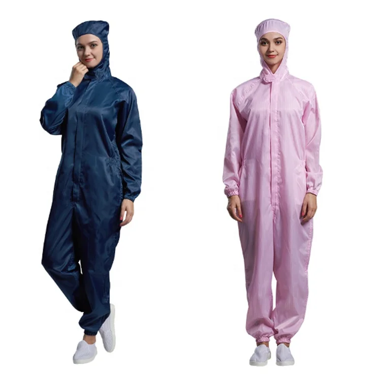 Cleanroom clothes sterile esd coverall antistatic suit esd jumpsuit