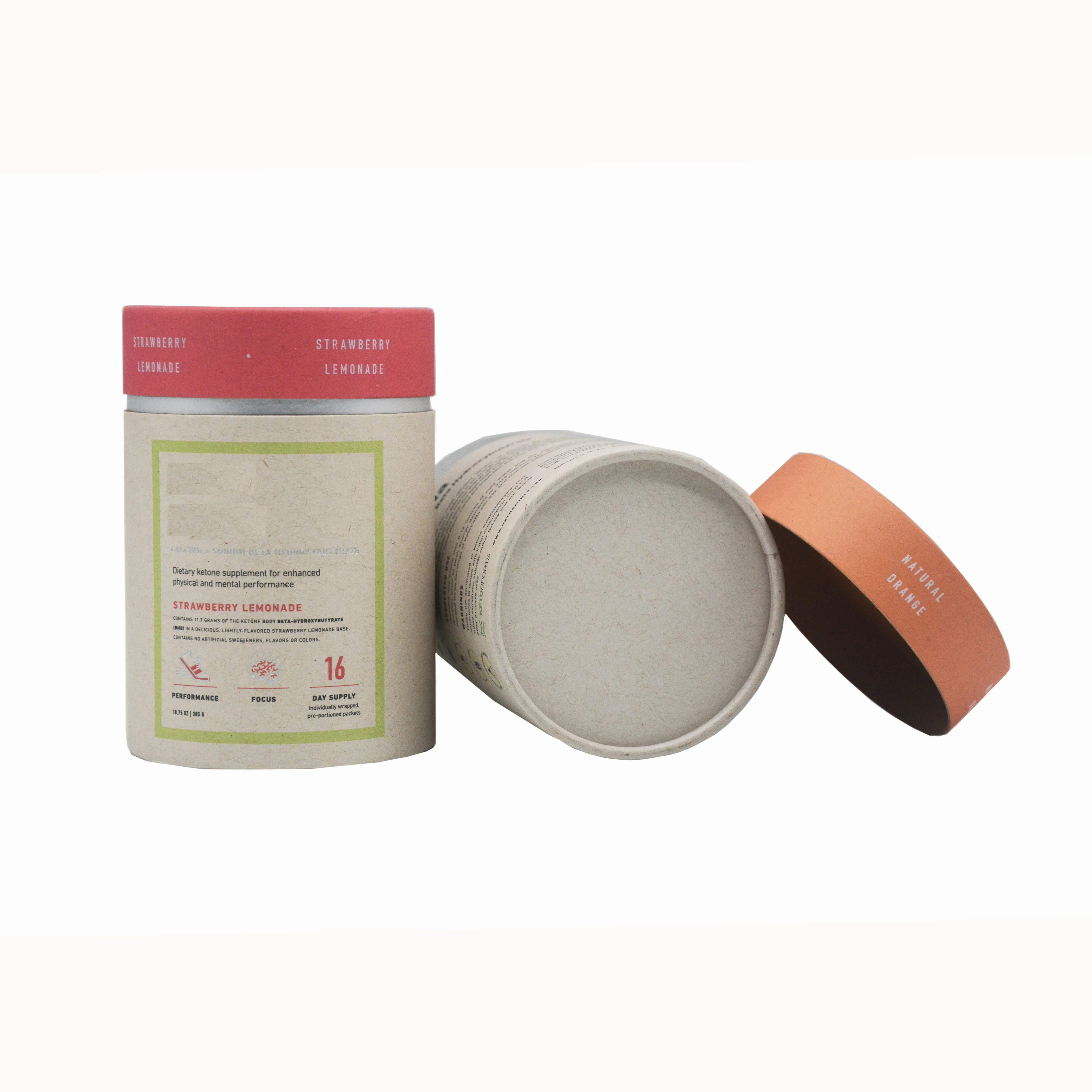 Wholesale Custom Compostable cardboard tube packaging Powder Tea Coffee Bean Oats Paper Tubes Round Gift Container Tea boxes