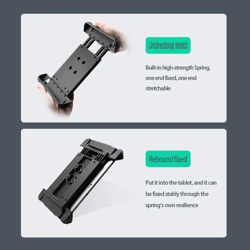 12 inch headrest tablet mount metal bracket threaded screw down ball base round pattern custom pc holder for ipad stand 360