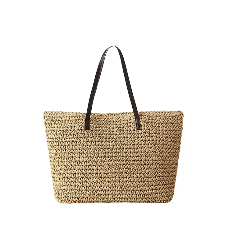TINYATWholesale Custom Fashion Designer Luxury Best Women Classic Distinctive Straw Summer Beach Sea Tote Handbag for Girls