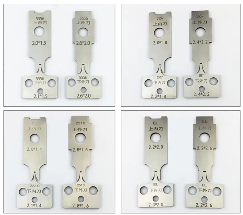 High quality crimping terminal OTP V blade crimp machine flat blades knives