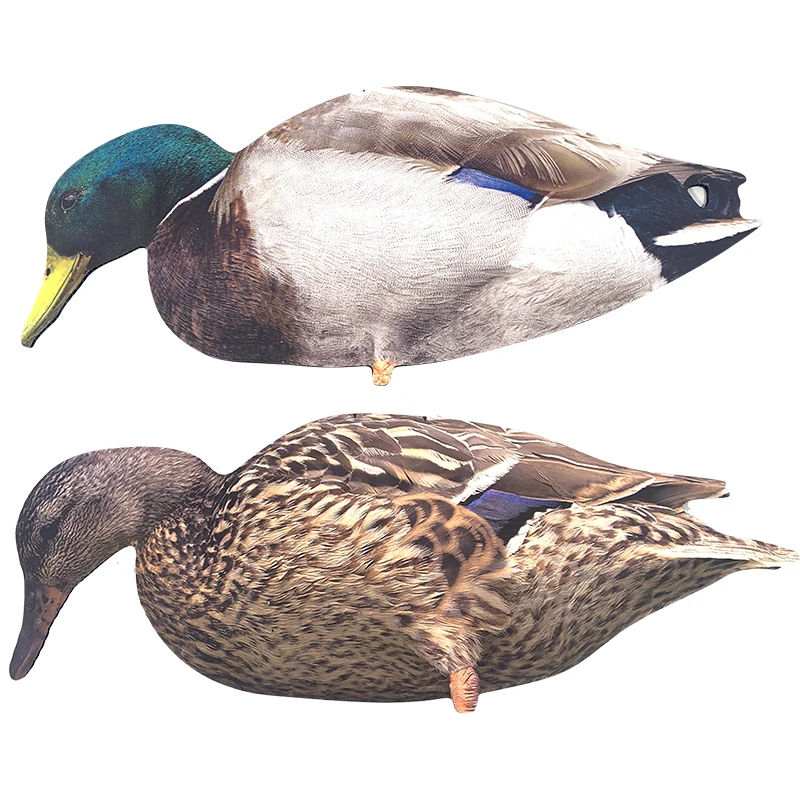 UV Printing PP Save space Anti-reflective Simulation hunting flocked duck silhouette decoy