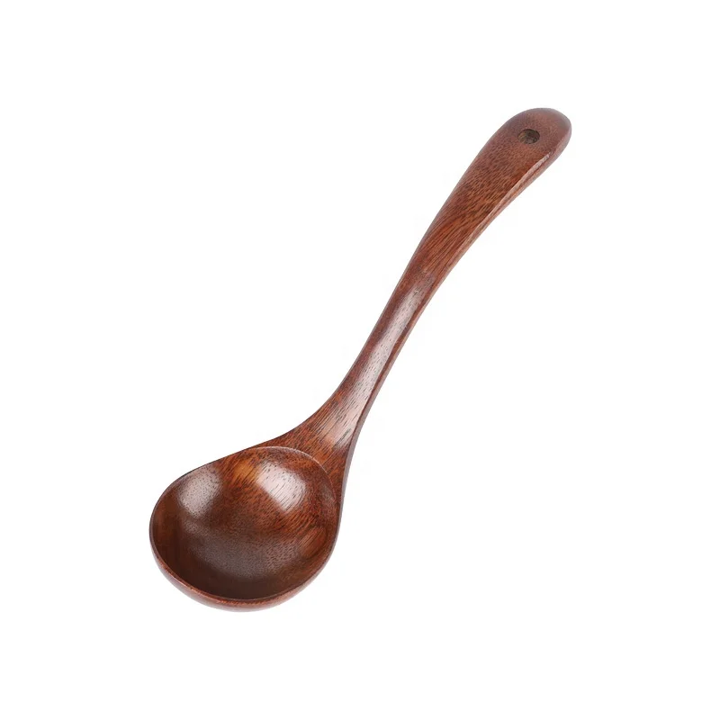 Luxury kitchen tools cooking utensils kitchen wood soup ladle wooden spoon