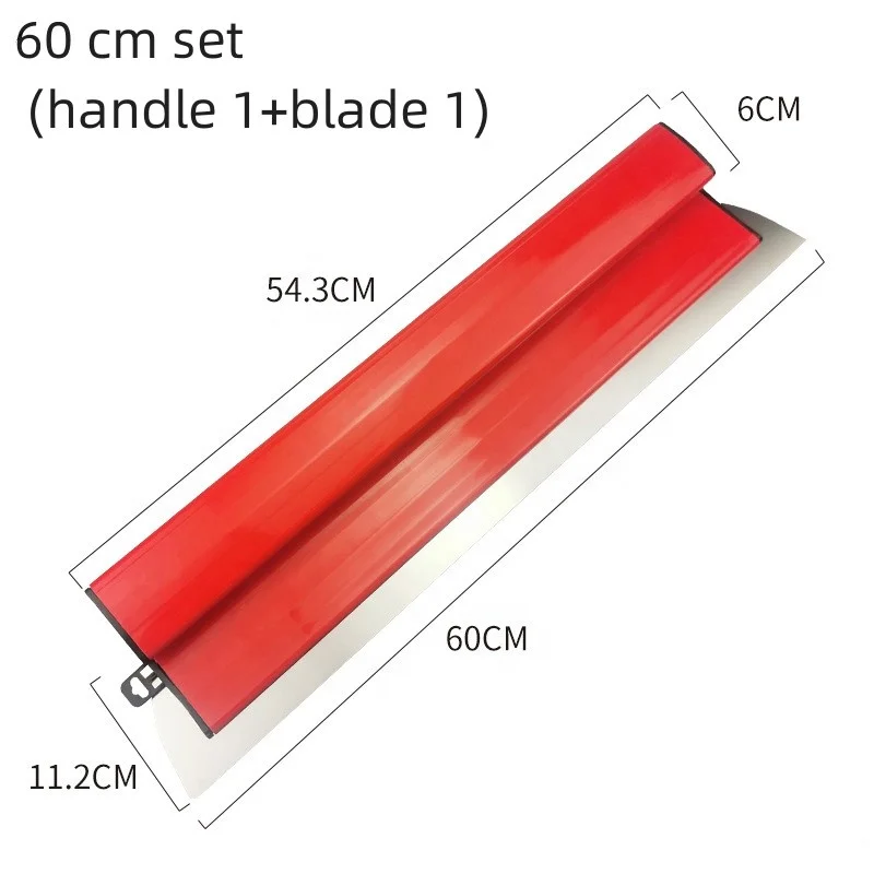 High quality  0.5mm thickness changeable Stainless Steel blades Smoothing Skimming Spatula Plaster tools