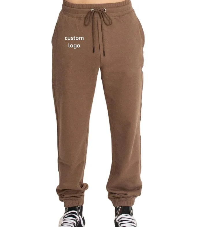 Custom Logo tag Solid color screen printing New Style Streetwear Print Heavyweight Sport Wear Unisex Joggers Suit Pants