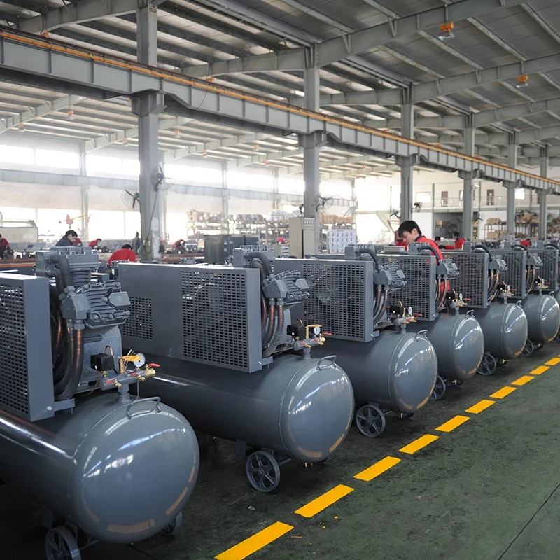  Промышленный поршневой воздушный компрессор с электродвигателем 3 цилиндра 500 л