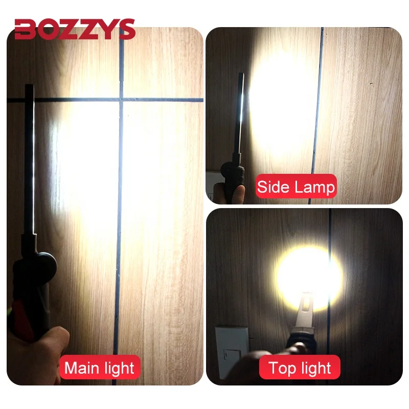 BOZZYS Three light sources Multi-angle Portable Foldable Work Light For Car Inspection Repair