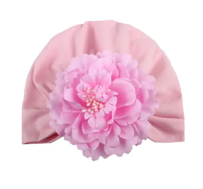 Baby Flower Hat Newborn Infant Fashion Princess Soft Cotton Cap Hair Accessories Child Kids Beanie Hot Sale Hats
