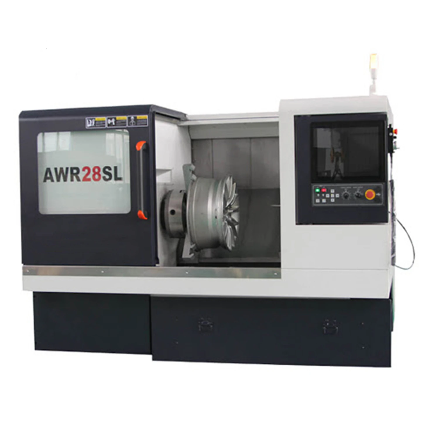 Heavy Duty Metal Alloy Wheel CNC Automatic Lathe Machine