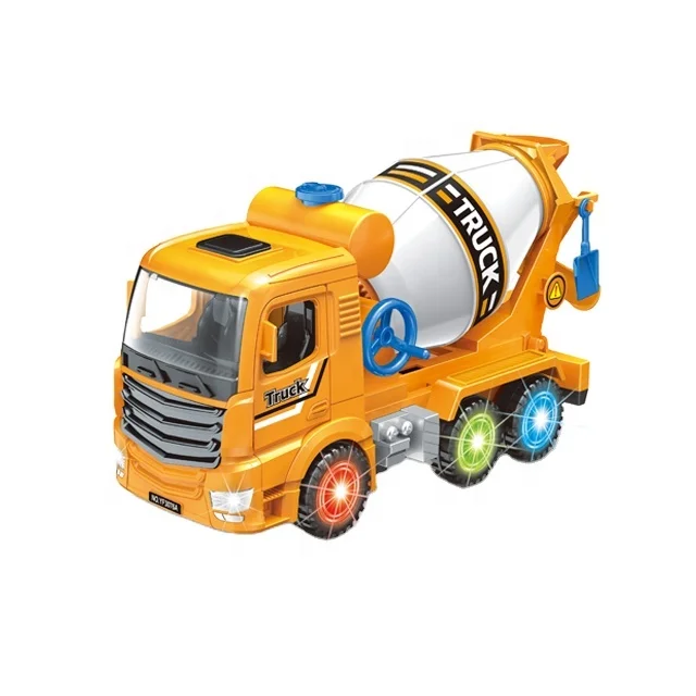 Hot selling kids construction truck electric engineering vehicle bump and go toys OMNI-Directional wheel