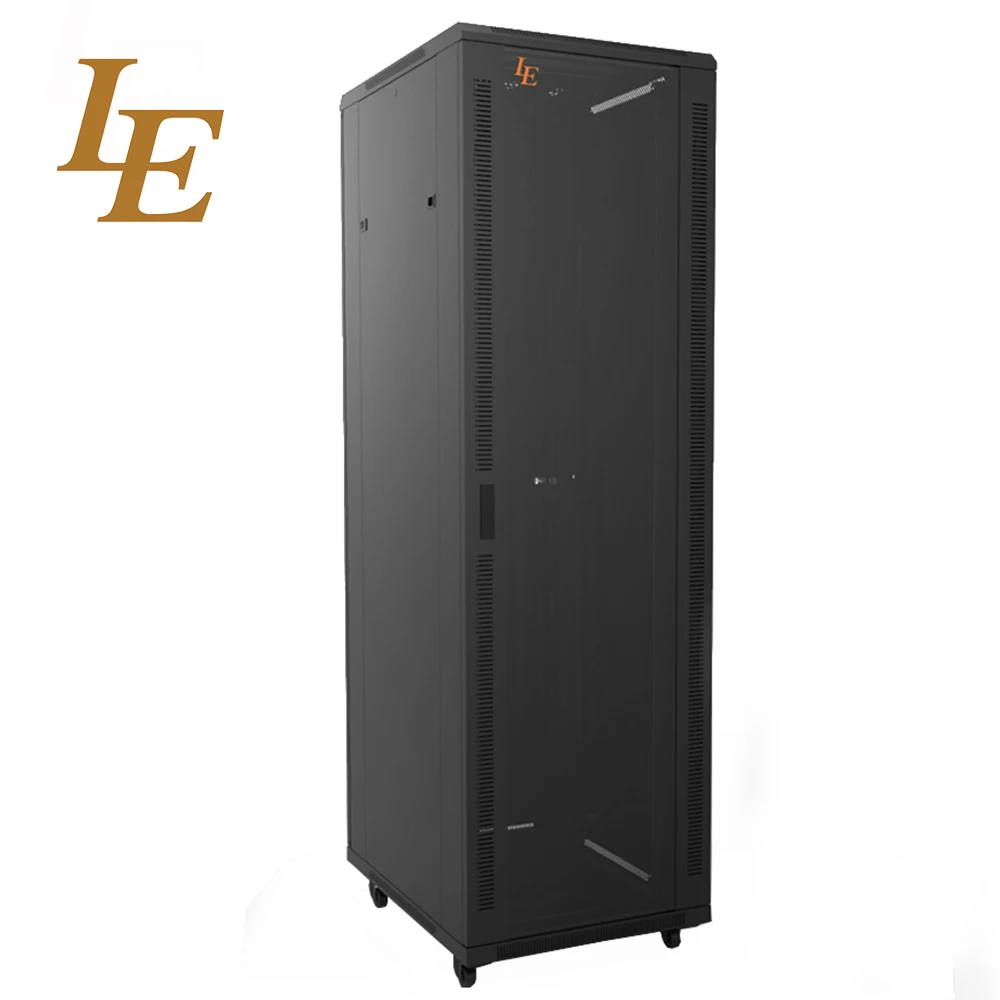 LE server rack 42U glass rack network cabinet