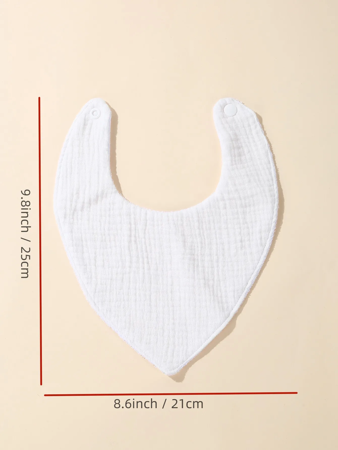 Wholesale Printed Custom Very Absorption Wholesale Certified Waterproof Bamboo Bib 100% Cotton Triangular Baby Bibs With Button