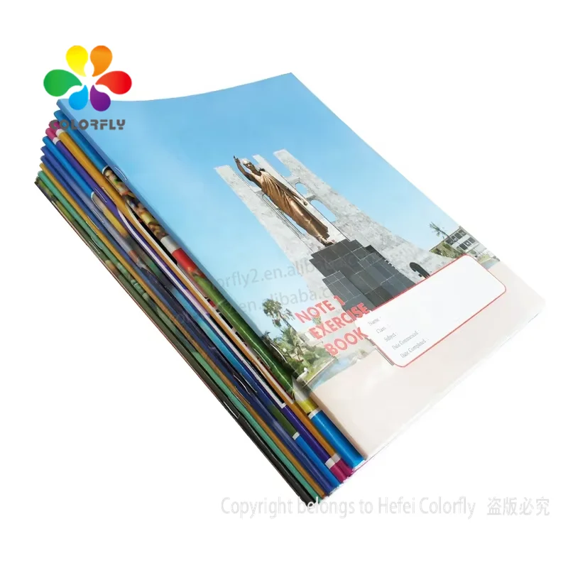 18x24cm Bond Papers Exercise Notebook for School Ghana School Note 1 Exercise Book Accept Customized Logo 40 Sheets Printed CMYK
