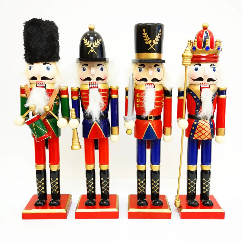 30cm Nutcracker Puppet Soldier Decoration Creative Ornament Gift