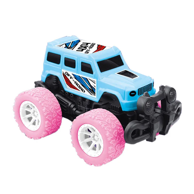 Plastic monster truck toys inertia powered mini size toy cars for kids
